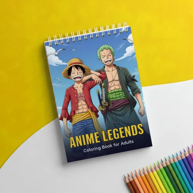 كتاب تلوين لشخصيات الأنمي المشهورة جميلة