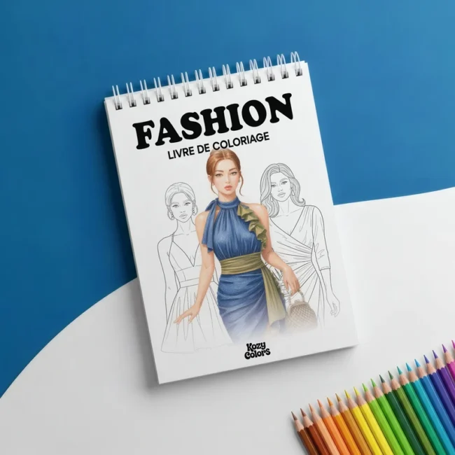 كتاب تلوين بتصاميم موضة و فساتين جميلة