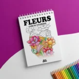 كتاب تلوين بتصاميم ورود جميلة