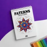 كتاب تلوين بتصاميم هندسية جميلة