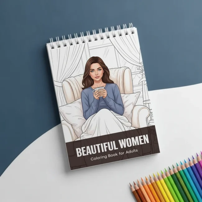 كتاب تلوين بتصاميم موضة و فساتين جميلة