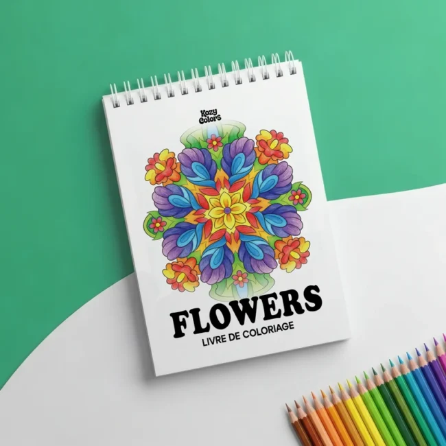 livre de coloriage fleurs pour adultes au Maroc
