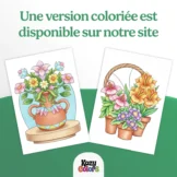 livre de coloriage fleurs pour adultes au Maroc